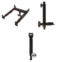 Ultimate Support Soporte Universal para Laptop y DJ con Barra de Micrófono y Adaptador T