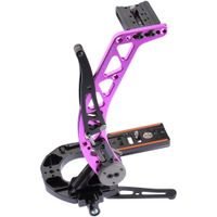 ProMediaGear BBGV2 Boomerang Flash Bracket - Soporte para Flash Rotativo 90° - Color Púr