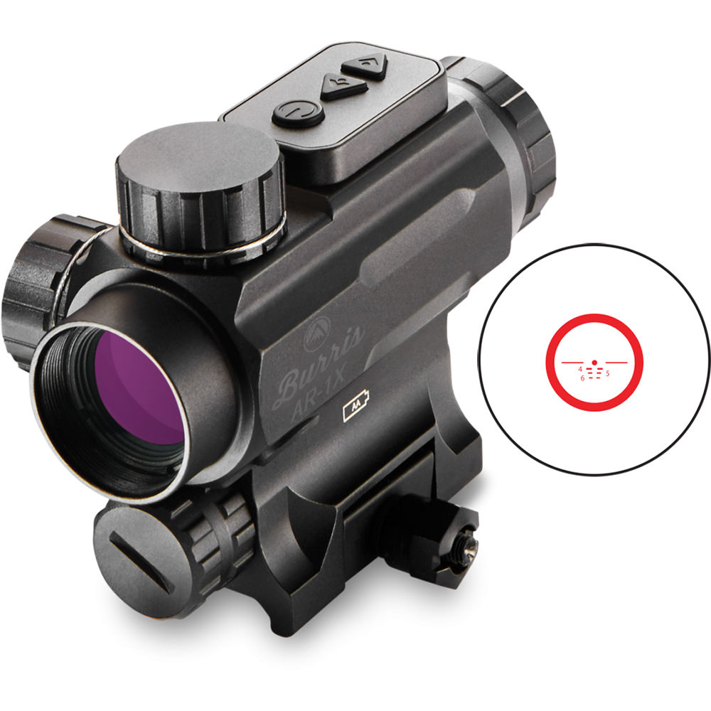 Burris Optics 1x20 AR-1x Sight Kit con Retícula Ballística CQ-1x, Montura Rápida AR-QD,