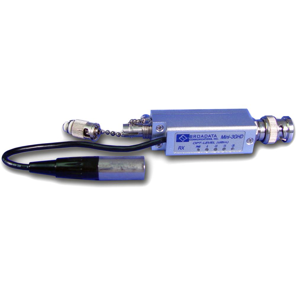 Link Bridge Mini-3GHD-TR Receptor de Fibra Óptica 3G-SDI con Conector ST y Chasis Compact