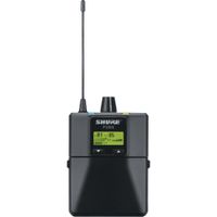 Shure P3RA Receptor Inalámbrico de Cuerpo para Sistema PSM300 H20: 518-542 MHz, Construcc