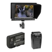 Elvid Monitor On-Camera 7"" RigVision 1280x800 con Batería Watson LP-E6 2000mAh y Cargador