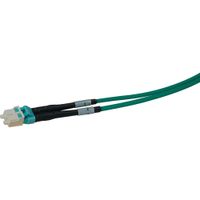 Camplex Cable de Fibra Óptica Plenum Multimodo OM3 de 100 ft con Conectores LC