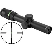 Trijicon 1-4x24 AccuPoint Riflescope Green-Dot Duplex Reticle, 30mm Maintube, 1/4 MOA Ajus