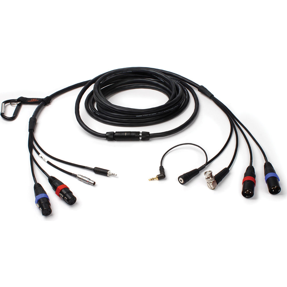 Remote Audio Cable ENG Breakaway 20' para Sound Devices 633 con Timecode y Conectores XLR