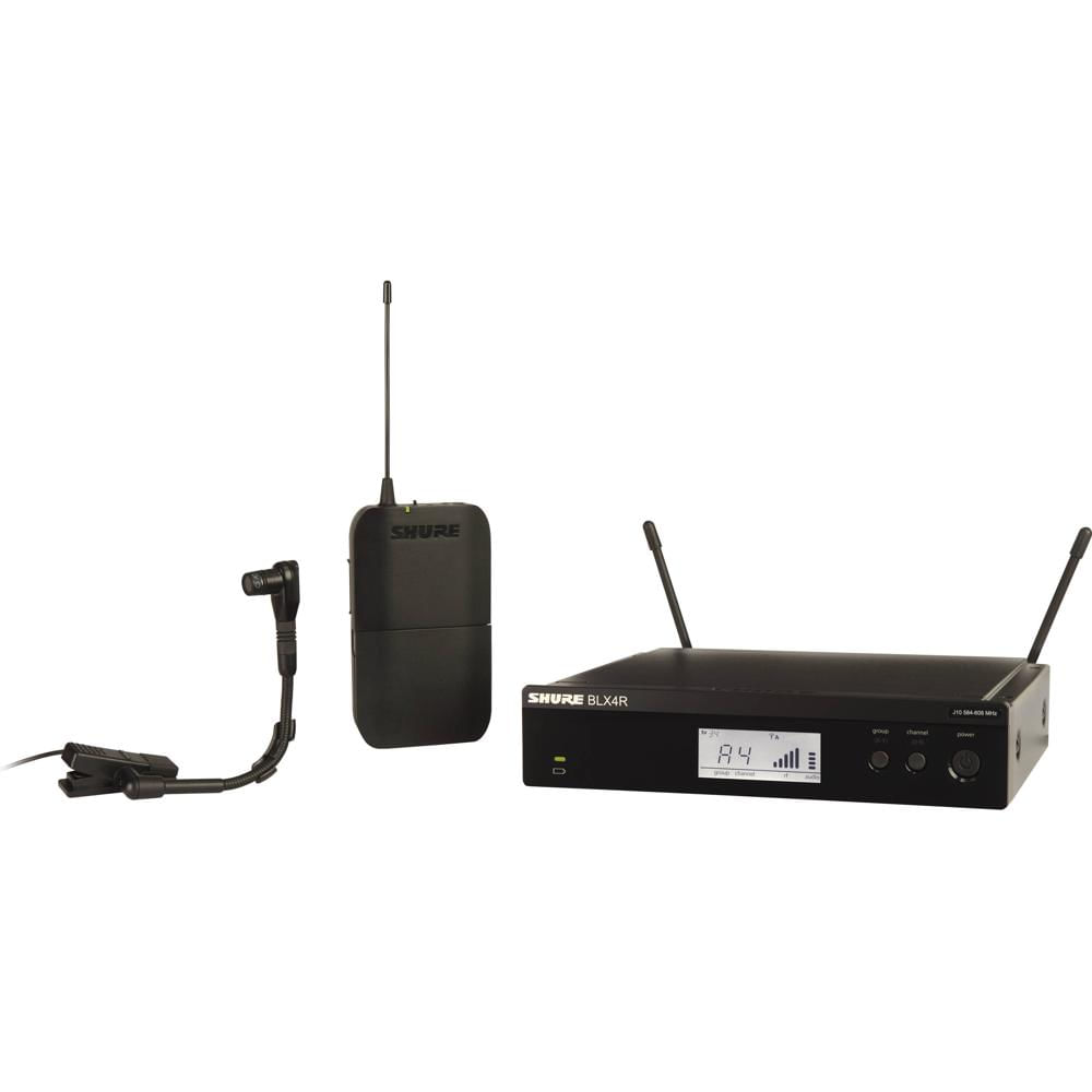 Shure BLX14R/B98 Sistema Inalámbrico de Micrófono Instrumental Cardioide con Receptor Ra