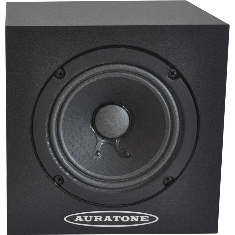 Auratone Monitor Pasivo 5C Super Sound Cube 4.5"" Driver 25W RMS 8 Ohms Acabado Laminado Ne