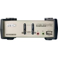 ATEN Switch KVM 2-Port USB 2.0 KVMP con OSD, 2048 x 1536, Hub USB 2.0, Soporte Multiplataf