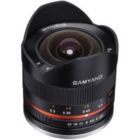 Samyang 8mm f/2.8 Fisheye II Lens Sony E Mount - 180° Ángulo de Visión, Apertura f/2.8,