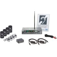 Listen Technologies Sistema RF Estacionario iDSP Advanced Level I 216 MHz con 4 Receptores