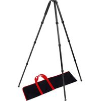 Acebil CT724 Trípode de Carbono 3 Etapas 75mm Bowl - Capacidad de Carga 66 lb, Altura Má