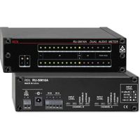 RDL Medidor de Audio RU-SM16A 2 Canales con 16 LED, Calibración Individual y Selección d