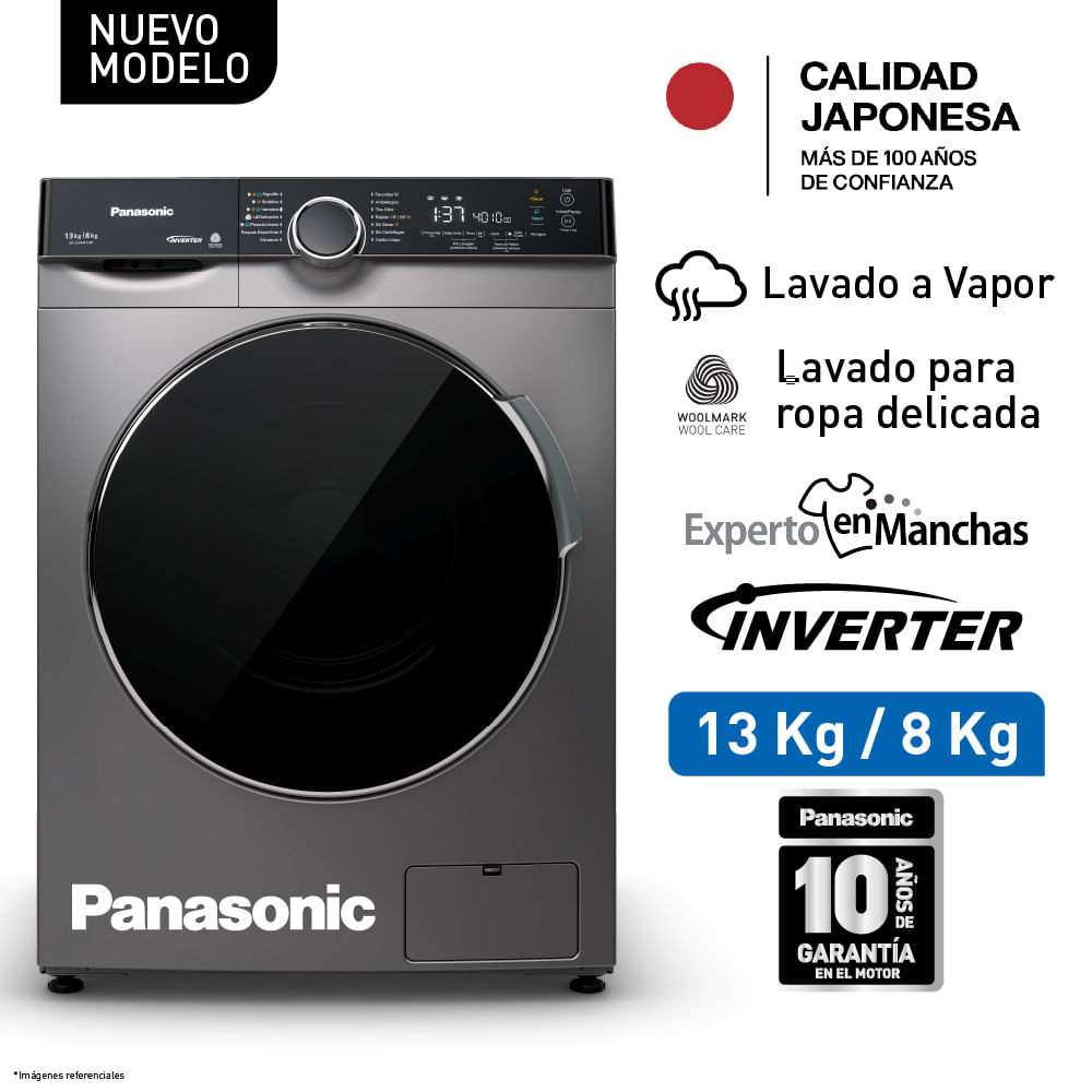 Lavaseca Panasonic 13KG 8KG NA-S26 Carga Frontal