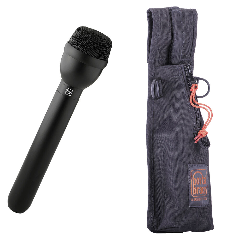 Electro-Voice Mic de Entrevista RE50/B Omnidireccional con Kit de Funda