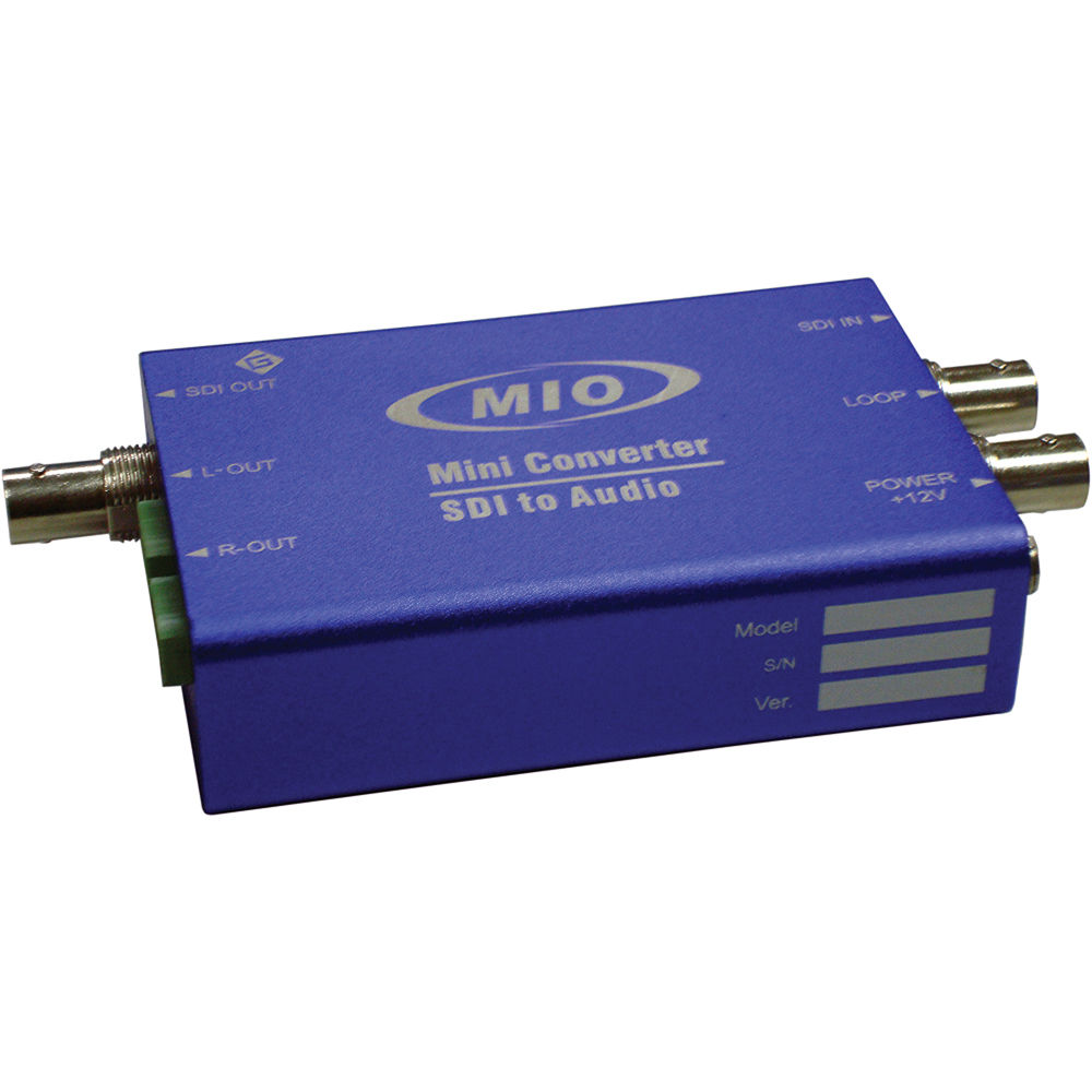 Gra-Vue De-Embedder MMIO DEMUX-HDSDI 3G-SDI con 2 Salidas de Audio Balanceadas