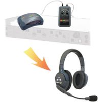 Eartec UltraLITE Doble Auriculares Inalámbricos Full Duplex para Intercomunicador Portaco