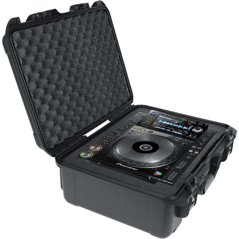 Gator Funda Impermeable para CDJ-2000NXS2 con Espuma Personalizada, Cierre Powerclaw y Cer
