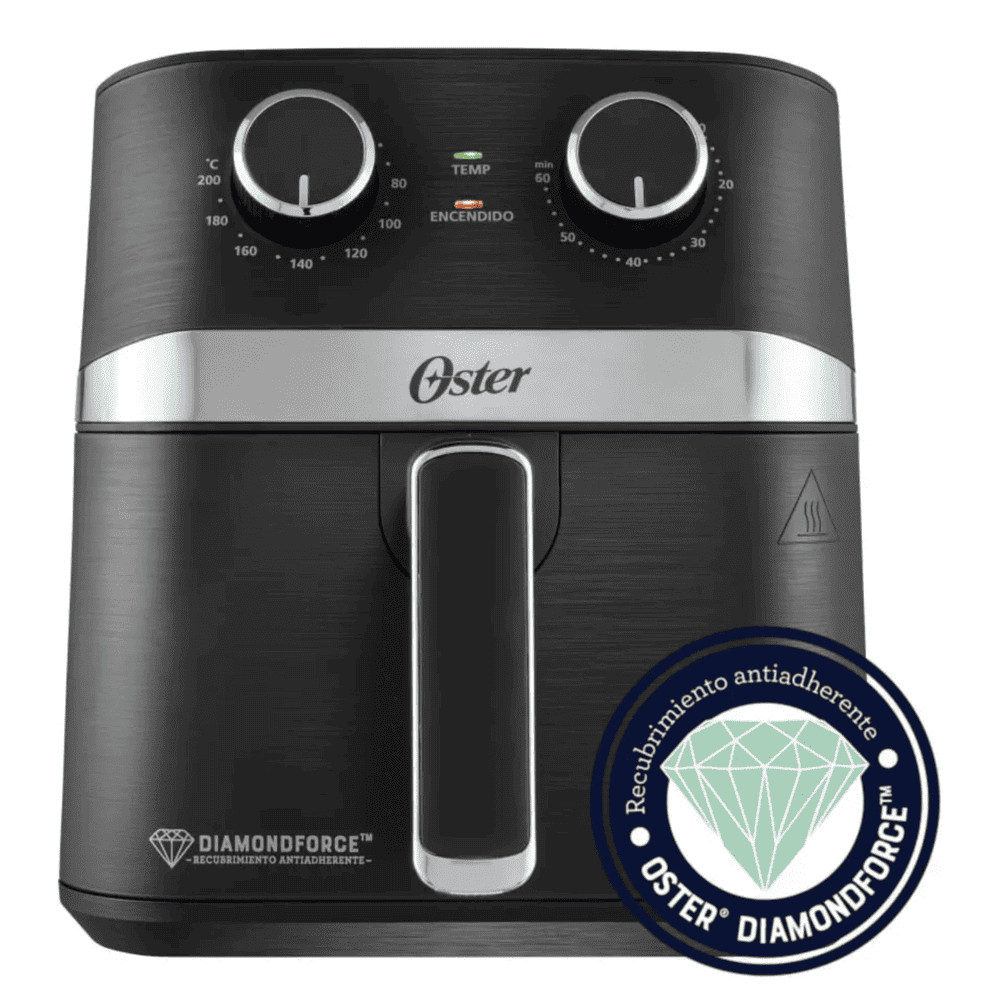 Freidora de Aire Oster 4L Manual Negra CKSTAF401MDF