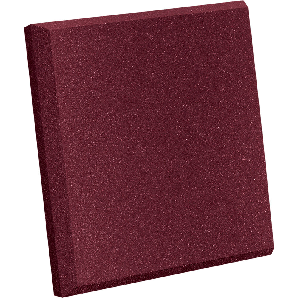 Auralex SonoFlat Panel Set Burgundy 24 x 24 x 2"" - 8 Paneles para Absorción Acústica