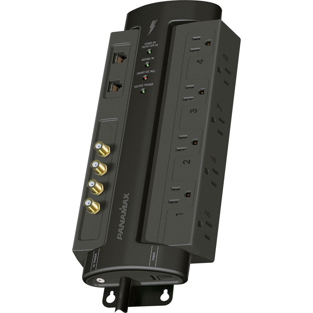 Panamax M8-AV-PRO Condicionador de Energía con 8 Salidas, Protección de 1875 Joules y Mo