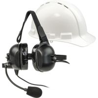 Listen Technologies Headset Industrial LA-455 con Micrófono Boom, Conectividad Cableada,