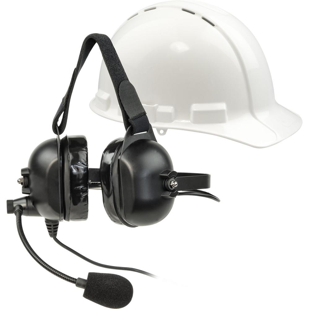 Listen Technologies Headset Industrial LA-455 con Micrófono Boom, Conectividad Cableada,