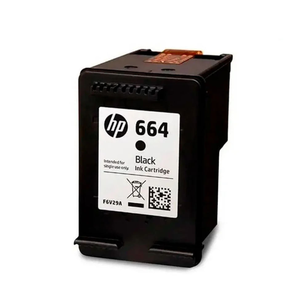 Cartucho de Tinta HP 664 Negro Original F6V29AL