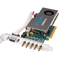 AJA Corvid 44 Tarjeta PCIe Express Gen 2.0 de 8 Carriles con Cable - 4 x 3G-SDI BNC, Sopor