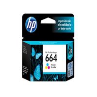 Cartucho de Tinta HP 664 Tricolor Original F6V28AL