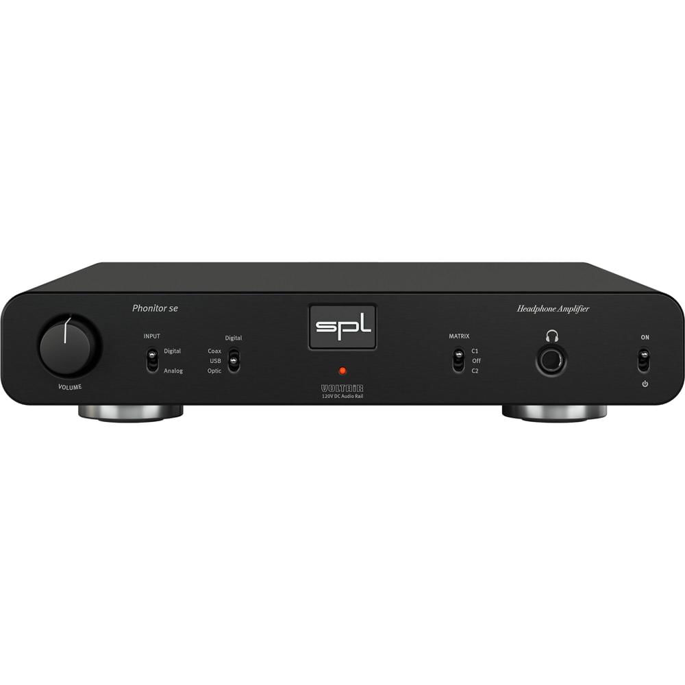 SPL Phonitor se Amplificador de Auriculares Negro - 2 Canales, Salida de 5W, Crossfeed Sel