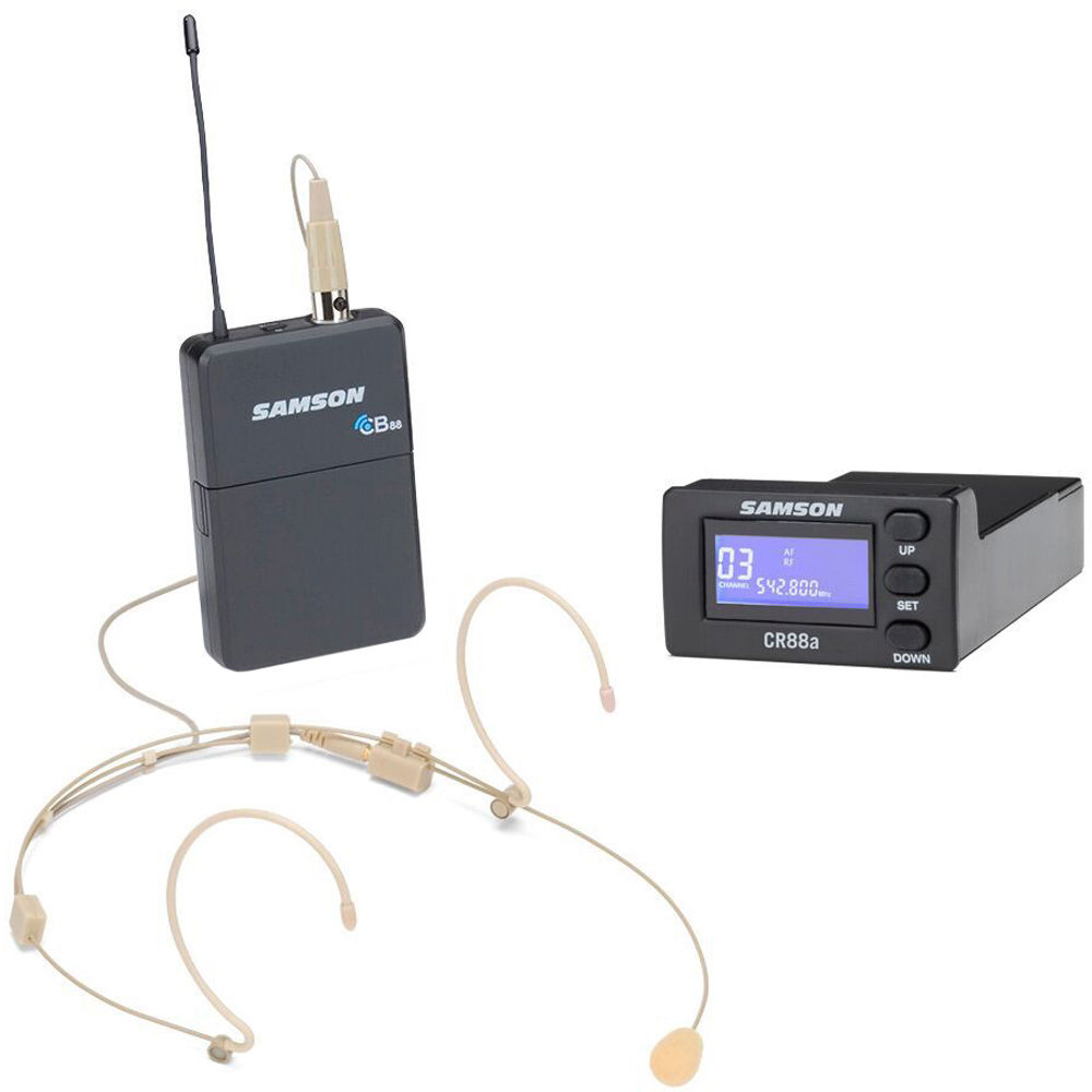 Samson Sistema de Micrófono Inalámbrico de Diadema Concert 88a para PA XP310w y XP312w,