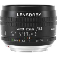 Lensbaby Velvet 28mm f/2.5 para FUJIFILM X - Lente de enfoque manual, efecto suave y brill