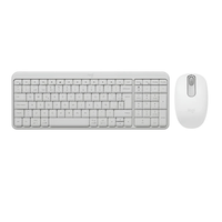 Combo Logitech Bluetooth Teclado K250 y Mouse M196 Inalámbrico Blanco