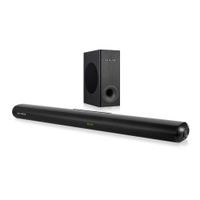 Barra de sonido Aiwa AW-SBH21WW 120W bluetooth negro