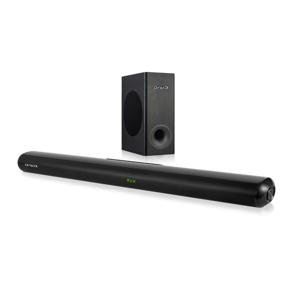 Barra de sonido Aiwa AW-SBH21WW 120W bluetooth negro