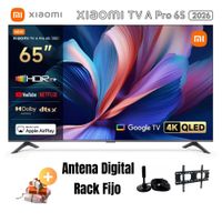 Televisor Smart TV 65'' XIAOMI A PRO QLED UHD 4K L65MB-APPH GoogleTV 2026 - Ant - Rack Fijo