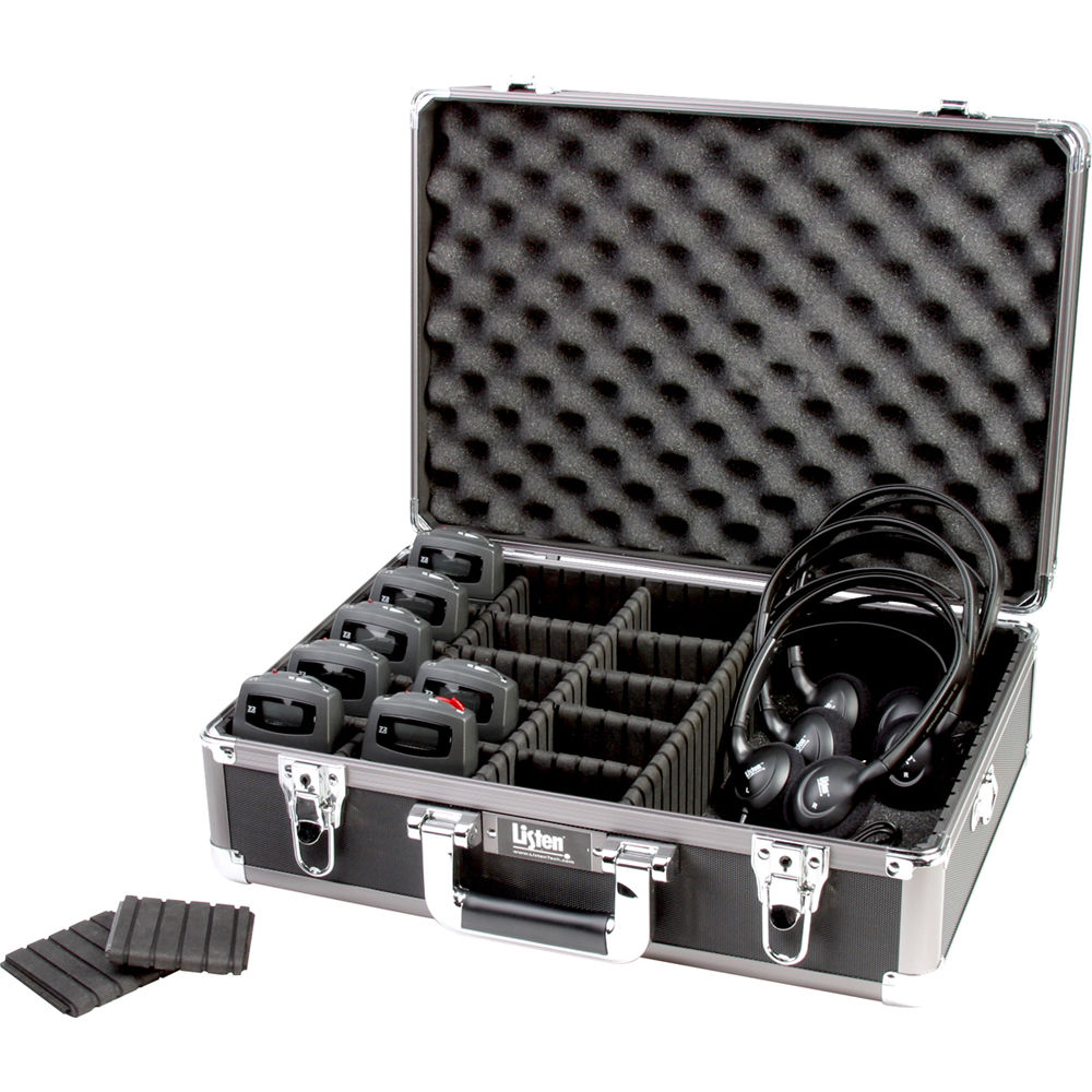 Listen Technologies LA-320 Funda de Transporte Configurable Gris con Divisores Ajustables