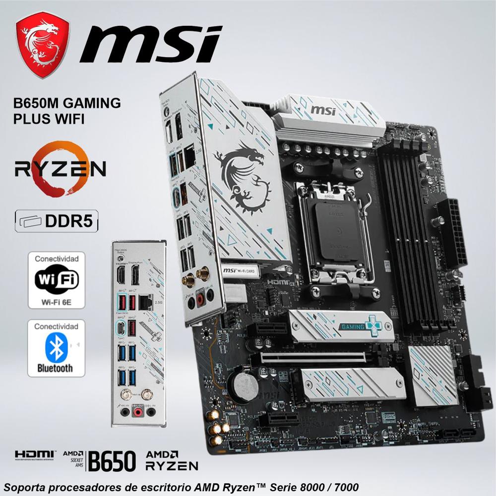 PLACA MSI B650M GAMING PLUS WIFI DDR5 156005851