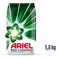 Detergente en Polvo ARIEL Cuidado para Ropa Blanca y de Color Bolsa 5.8Kg
