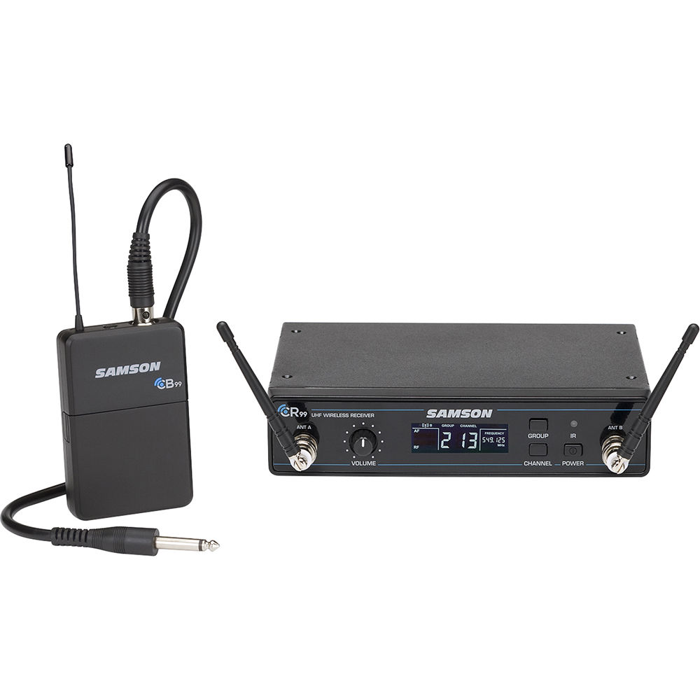 Samson Sistema Inalámbrico para Guitarra Concert 99 GC32, Band K (470 a 494 MHz), 80 Cana