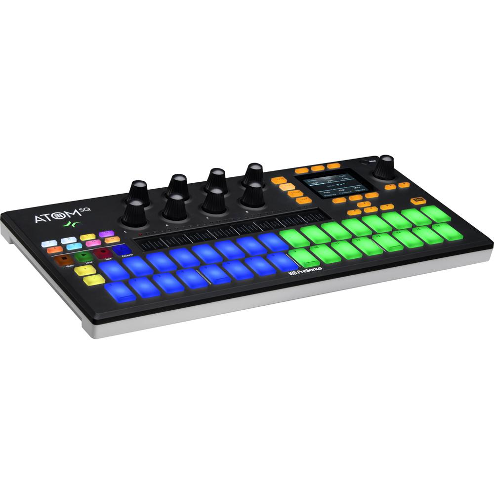 PreSonus ATOM SQ Controlador MIDI Híbrido con 32 Pads RGB Sensibles a la Velocidad y Pant