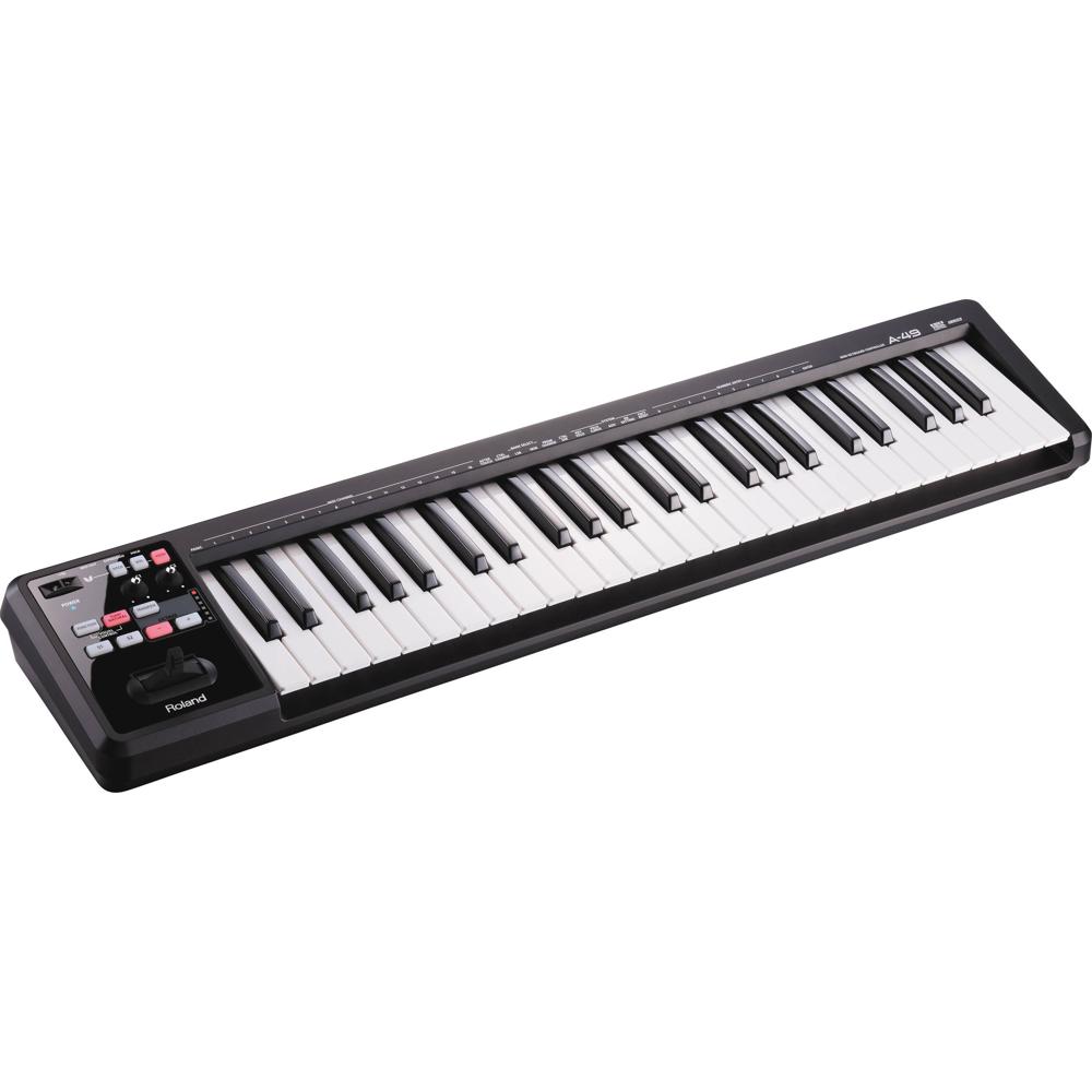 Roland A-49 Controlador MIDI - Teclado USB de 49 Teclas Sensibles a la Velocidad con D-BEA