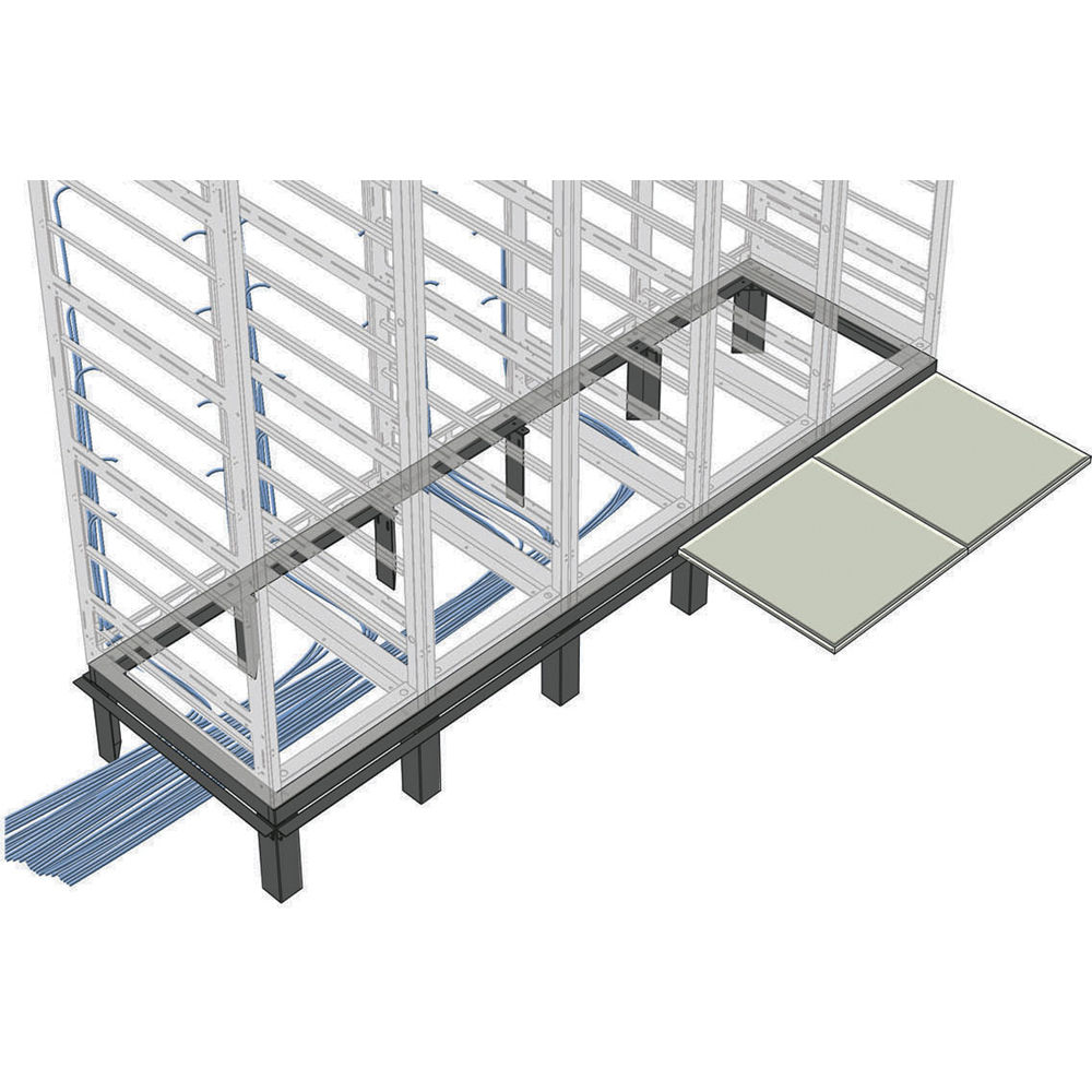 Middle Atlantic Soporte de Piso Elevado BANGLE-4-38 para Racks BGR de 38"" (4 Bays) - Acero