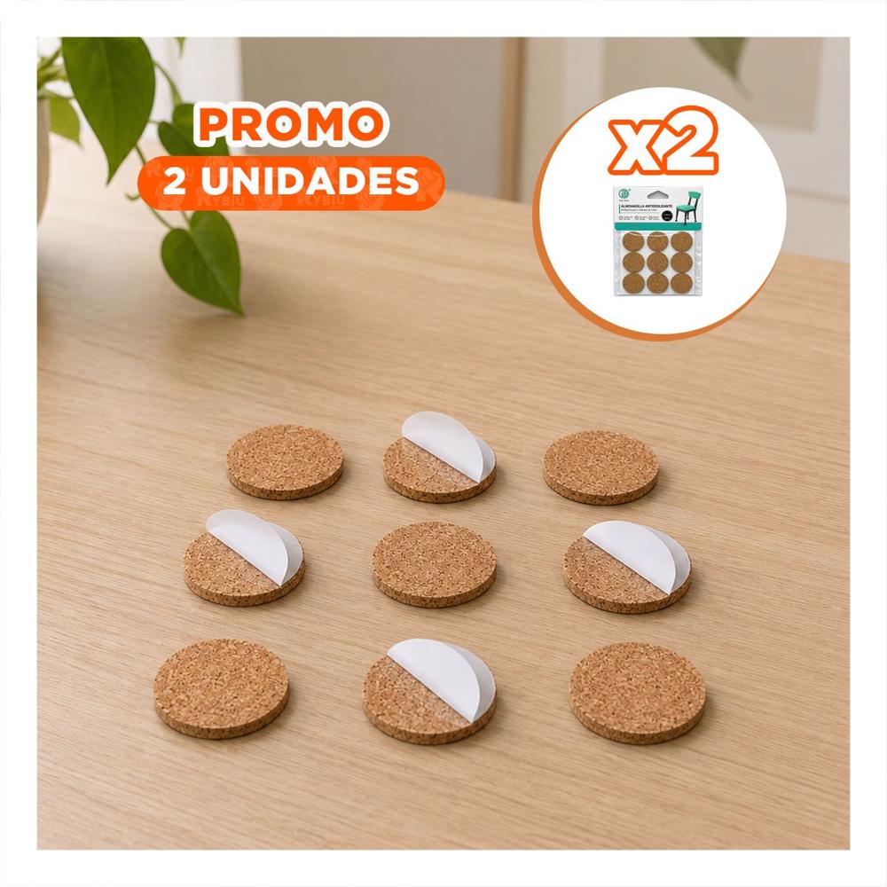 Pack2 Juego 9 Discos Antideslizantes Mostaza Circulares para Muebles YRegalo Sticker