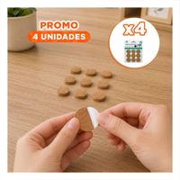 Pack4 Set Protectores para Muebles Antideslizantes Circulares Mostaza 9 Piezas