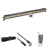 Eliminator Lighting Mega Bar RGBA EP Kit de Luces Lineales con 320 LEDs RGBA, Control Remo