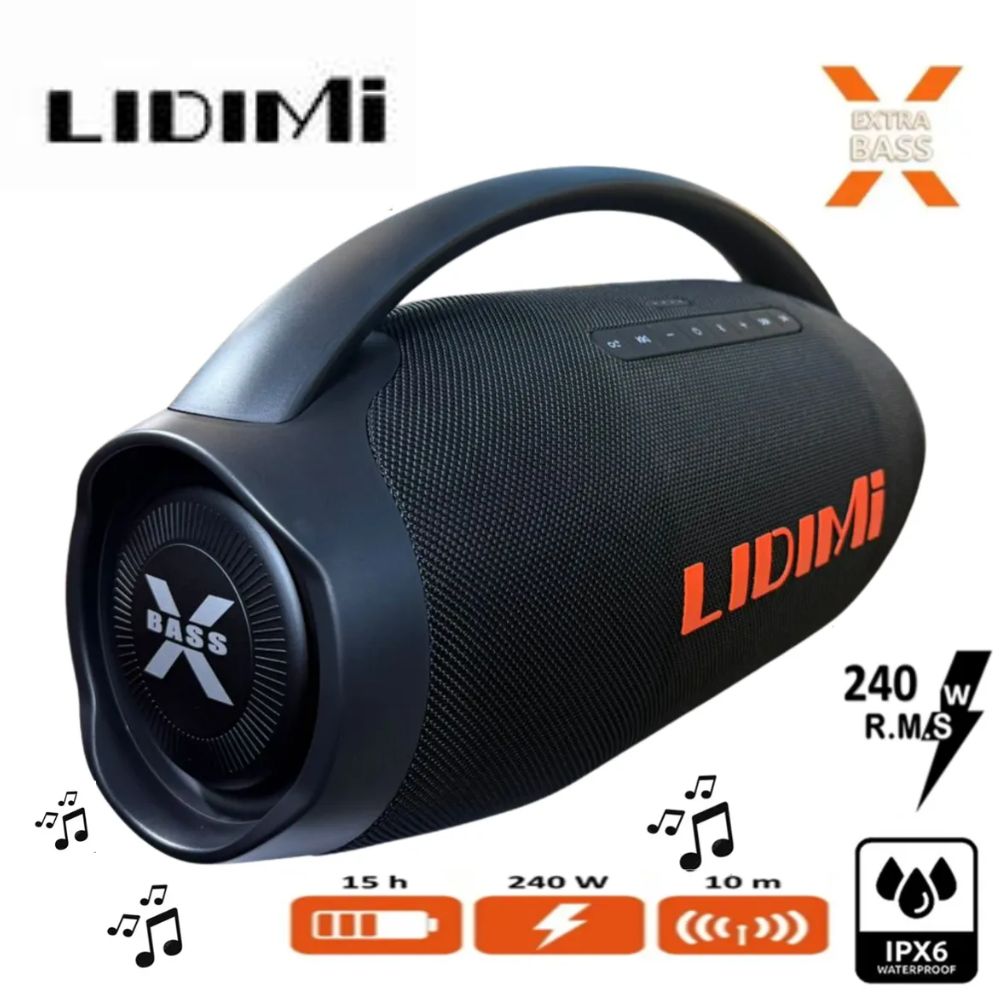 Parlante Portátil Lidimi Super D-S670AC 240W Bluetooth Usb