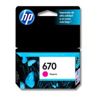 Cartucho de Tinta HP 670 Magenta Original CZ115AL para DeskJet e Ink Advantage