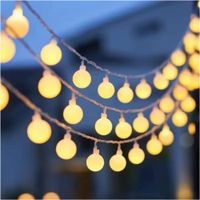Guirnalda de Luces LED 9m 100 Bolitas Cálidas IP44 para Decoración Interior y Exterior