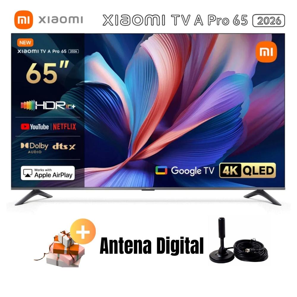 Televisor Smart TV 65'' XIAOMI A PRO QLED UHD 4K L65MB-APPH GoogleTV 2026 - Ant Digital